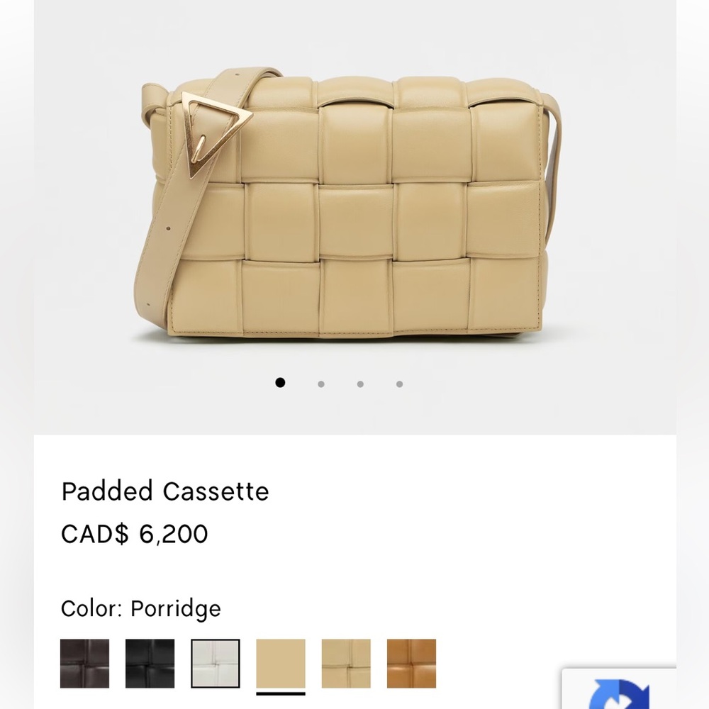 Bottega Veneta Padded Cassette Bag in Light Tan Colour